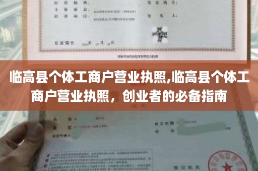临高县个体工商户营业执照,临高县个体工商户营业执照，创业者的必备指南