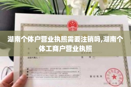 湖南个体户营业执照需要注销吗,湖南个体工商户营业执照