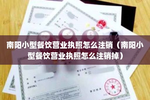 南阳小型餐饮营业执照怎么注销（南阳小型餐饮营业执照怎么注销掉）