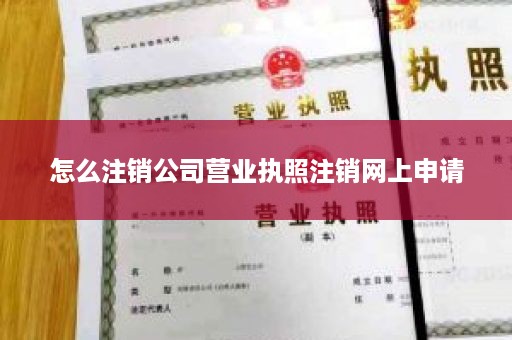 怎么注销公司营业执照注销网上申请