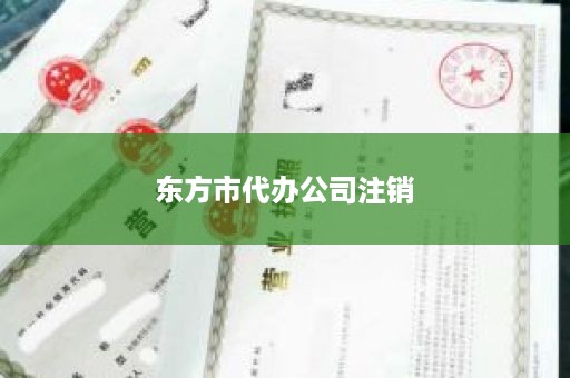 东方市代办公司注销