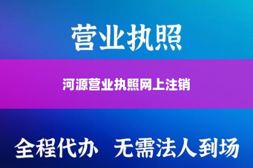 河源营业执照网上注销