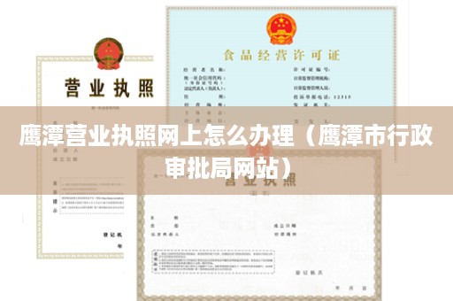 鹰潭营业执照网上怎么办理（鹰潭市行政审批局网站）