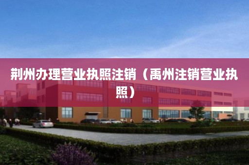 荆州办理营业执照注销（禹州注销营业执照）