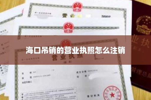 海口吊销的营业执照怎么注销