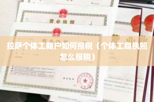 拉萨个体工商户如何报税（个体工商执照怎么报税）