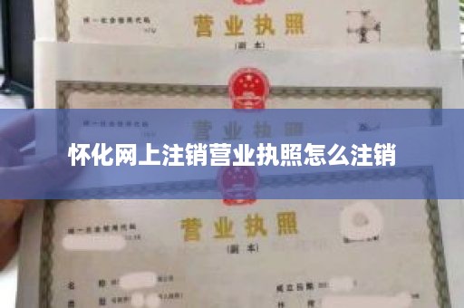 怀化网上注销营业执照怎么注销