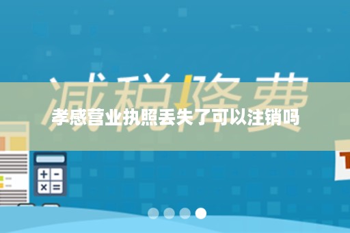 孝感营业执照丢失了可以注销吗