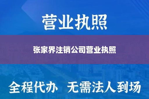 张家界注销公司营业执照