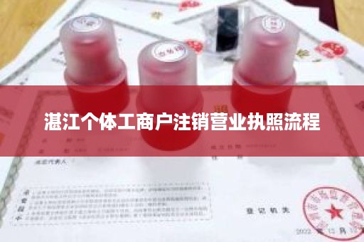 湛江个体工商户注销营业执照流程