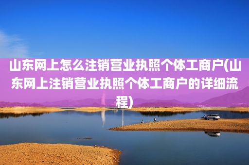 山东网上怎么注销营业执照个体工商户(山东网上注销营业执照个体工商户的详细流程)