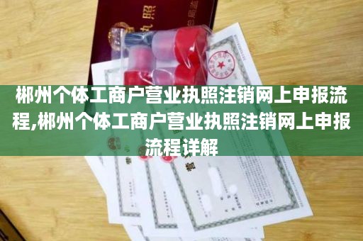 郴州个体工商户营业执照注销网上申报流程,郴州个体工商户营业执照注销网上申报流程详解