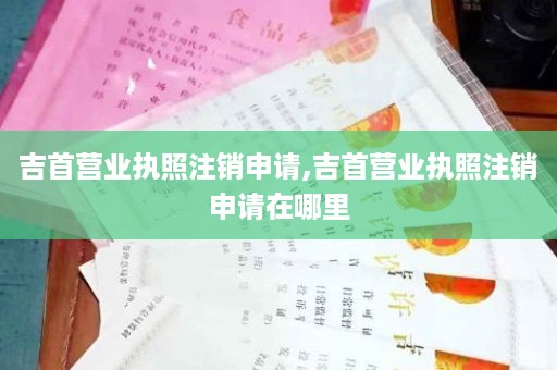 吉首营业执照注销申请,吉首营业执照注销申请在哪里