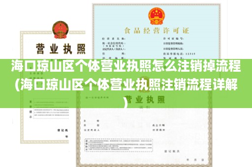 海口琼山区个体营业执照怎么注销掉流程(海口琼山区个体营业执照注销流程详解)